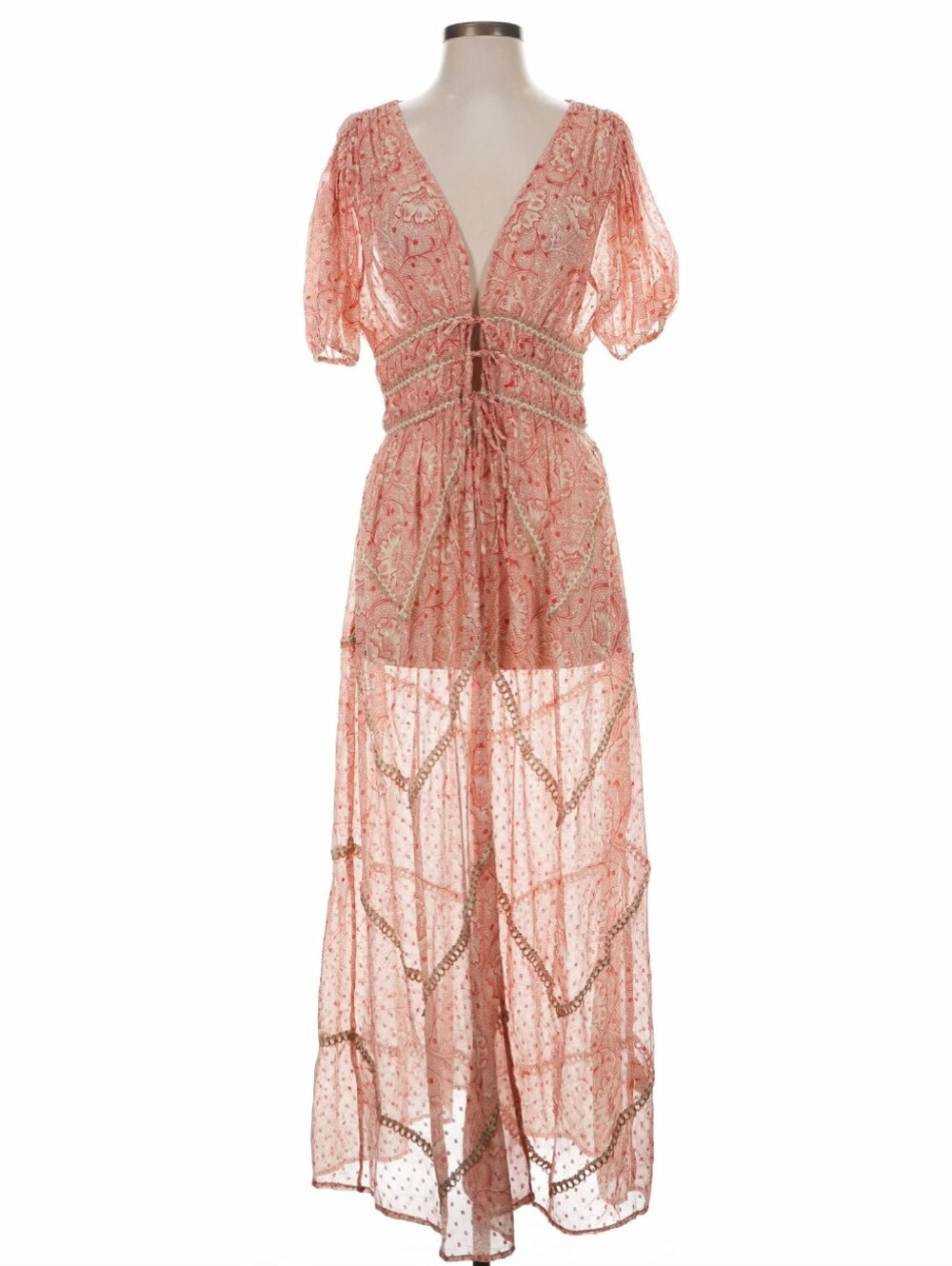 ANTHROPOLOGIE Forever That Girl Long Length Tie-Front Shirt - Size S - NWOT - Picture 4 of 6